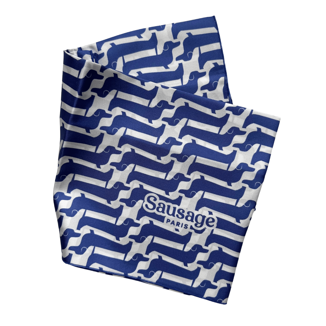 Carré soie "Miss Marcelle" - Sausage Paris