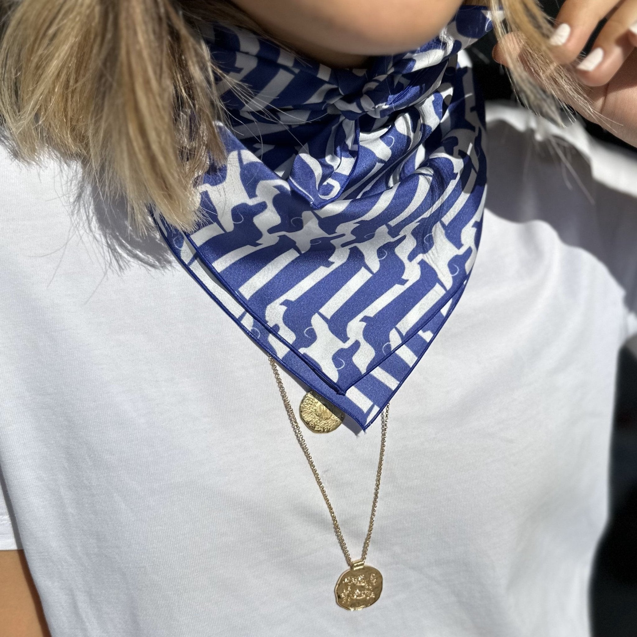 Carré soie "Miss Marcelle" - Sausage Paris