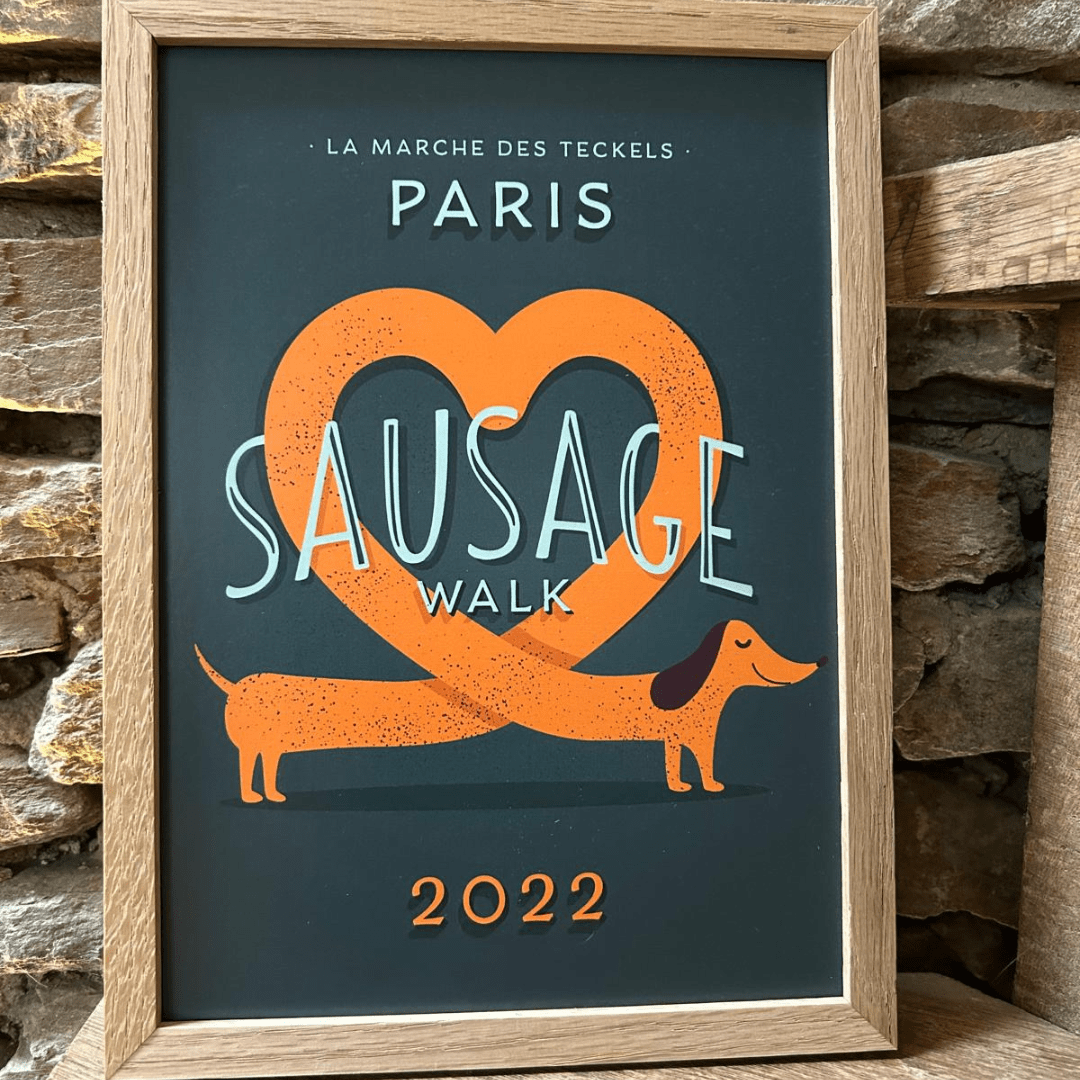 La collection unique des 5 affichettes Paris Sausage Walk - Sausage Paris