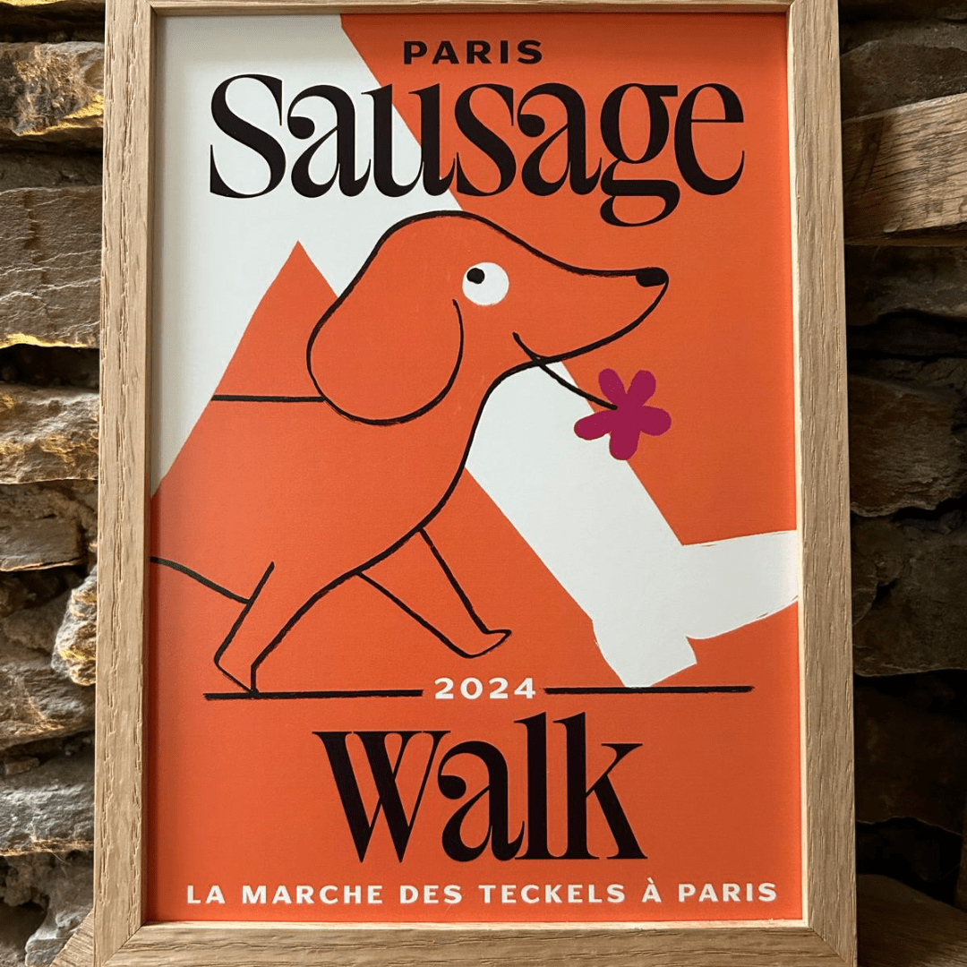 La collection unique des 5 affichettes Paris Sausage Walk - Sausage Paris