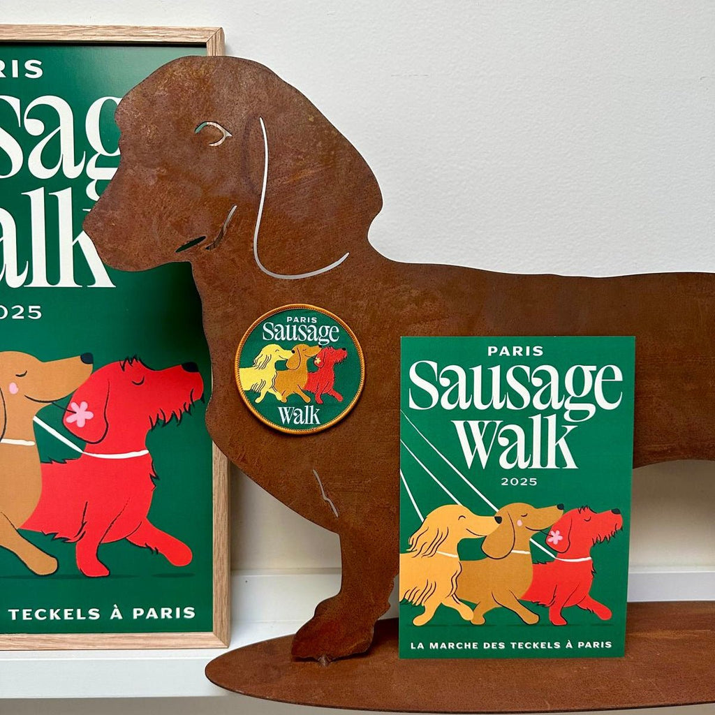 L’Ecusson Collector et l’affichette (Petit format) « Paris Sausage Walk 2025 » - Sausage Paris