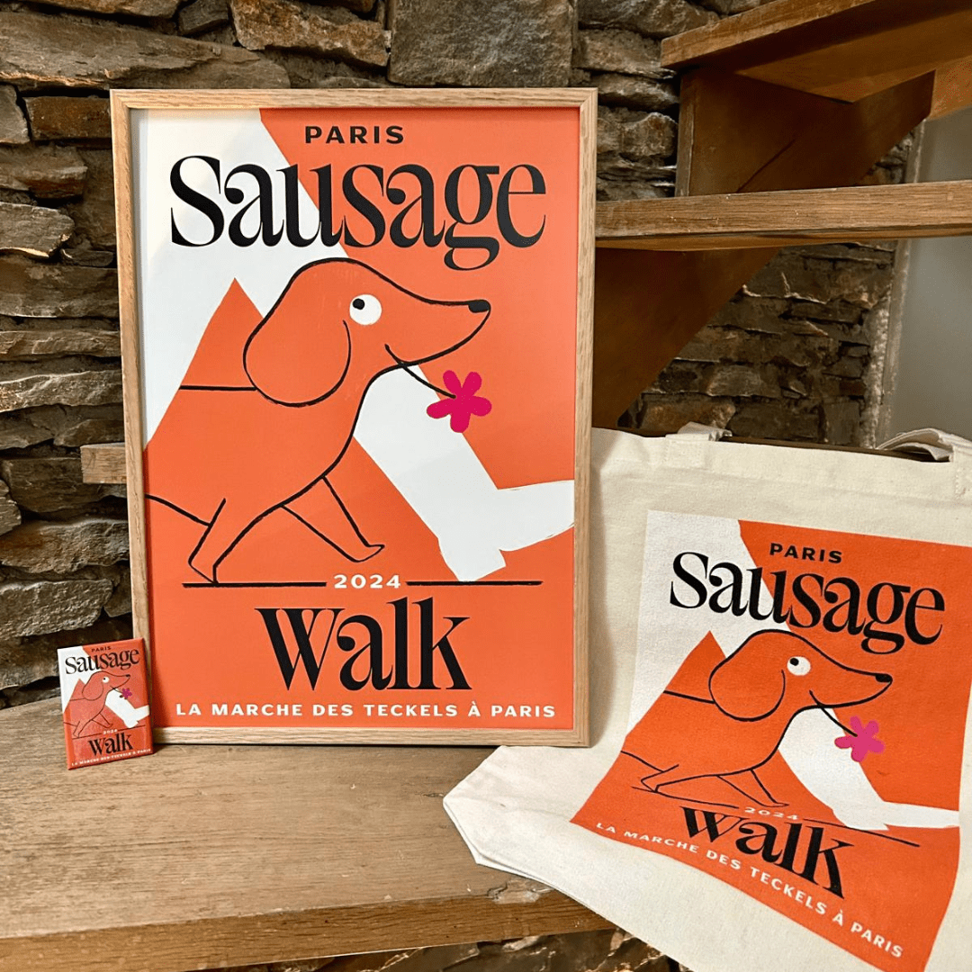 L’incontournable KIT Paris Sausage Walk 2024 (Totebag, affiche et magnet) - Sausage Paris
