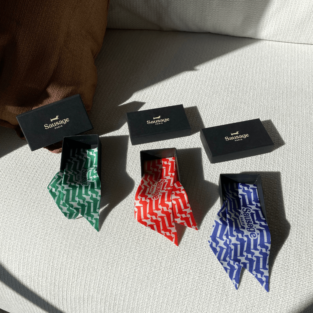 Twilly soie "Marcel" - Sausage Paris